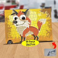 397 Sevimli İri Gözlü Köpekcik 99 Parça Puzzle Yapboz Tablo