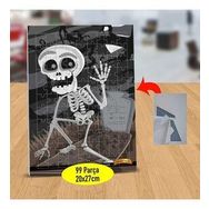 39F4 Mezarlık Ve Gülümseyen İskelet 99 Parça Puzzle Yapboz Tablo
