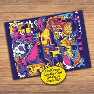 39PZ Renkli Hayal Gücü Çocuklara Özel Puzzle Yapboz Tablo