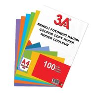 3A A4 5 Renk 100'lü Renkli Fotokopi Kağıdı