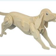 3D Ahşap Köpek Puzzle
