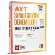 3D Yayınları 2023 AYT Eşit Ağırlık 3 Adet Simülasyon Deneme