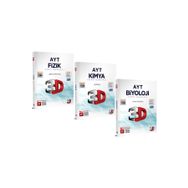3D Yayınları Fizik Kimya Biyoloji AYT Fen Bilimleri Soru Bankası Seti
