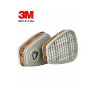 3M 6051 A1 Organik Gaz Buhar Yarım Yüz Maskesi Filtresi