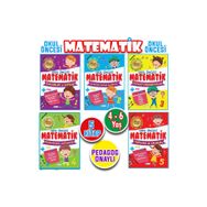 4 - 5 - 6 Yaş Okul Öncesi Matematik Çalışmaları Seti 5 Kitap