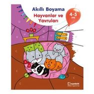 4-5 Yaş Akıllı Boyama - Hayvanlar ve Yavruları - Uçanbalık Yayınları