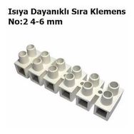 4- 6 mm No:2 Isıya Dayanıklı Sıra Klemens