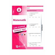 4 Adım Yayınları 8. Sınıf Matematik Çek Kopar Yaprak Test