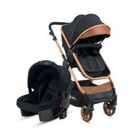 4 Baby AB480 Cool Gold Siyah Travel Sistem Bebek Arabası