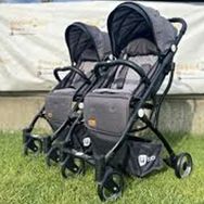 4 Baby İkiz Kabin Antrasit Bebek Arabası