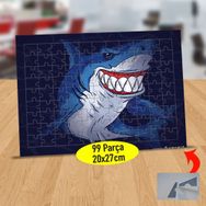 4042F0E İri Dişli Gülen Köpek Balığı 99 Parça Puzzle Yapboz Tablo