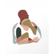 40x50 cm Myglobal Kadının Esareti 3 Sayılarla Boyama Seti Rulo Duvar Sticker