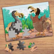 41461 Ormanda Sevimli Hayvan Kuş Çocuklara Özel Puzzle Yapboz Tablo