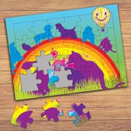 41463 Rengarank Gökkuşağı Çocuklara Özel Puzzle Yapboz Tablo