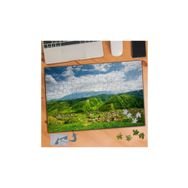 418 Yeşil Kasaba Ova Gökyüzü 240 Parça Puzzle Yapboz Tablo