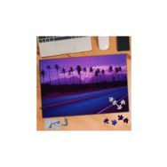 425 Mor Gökyüzü Ve Cılız Ağaçlar 240 Parça Puzzle Yapboz Tablo