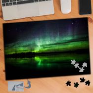 427 Kuzey Işıkları Gökyüzü Manzara 240 Parça Puzzle Yapboz Tablo