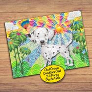 43123 Köpek Ve Gökkuşakları Çocuklara Özel Puzzle Yapboz Tablo