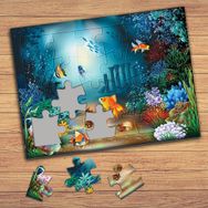 43745 Renkli Süs Balıkları Çocuklara Özel Puzzle Yapboz Tablo