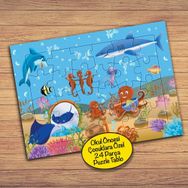 44076 Deniz Altında Parti Çocuklara Özel Puzzle Yapboz Tablo