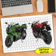 44237 Farklı Renklerle Lüks Motorsiklet 240 Parça Puzzle Yapboz