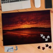 451 Gün Batımı Kızıl Yer Gök240 Parça Puzzle Yapboz Tablo