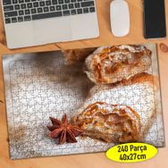 4554 Viyana Usulü Strudel Turta Yiyecek 240 Parça Puzzle Yapboz