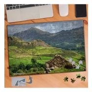 479 Yeşil Dağlar Doğal Manzara 240 Parça Puzzle Yapboz Tablo