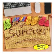 4926 Kumda Summer Yazısı ve Yaz Tatili 240 Parça Puzzle Yapboz