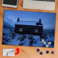 4970 Tan Vakti Taş Ev Kar 240 Parça Puzzle Yapboz Tablo