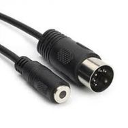 5 Pin Din-3.5 mm Stereo Dişi Çevirici Kablo