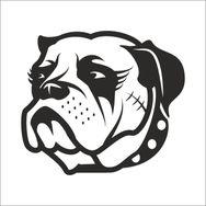 50 cm Buldok Köpek Folyo Sticker