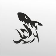 50 cm Köpek Balığı Desen Folyo Sticker