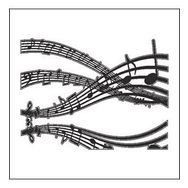 50 cm Müzik Notası Folyo Sticker