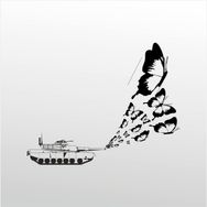 50 cm Tank Ve Kelebek Folyo Sticker