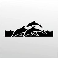 50 cm Yunus Balıkları Folyo Sticker