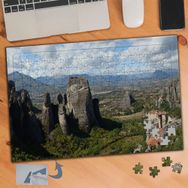 502 Dağların Arasındaki Evler 240 Parça Puzzle Yapboz Tablo