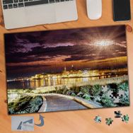 525 Şehir Akşamı Yürüyüş Yolu 240 Parça Puzzle Yapboz Tablo