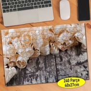52617 Ahşap Tahta Üzerinde Ağaç Talaşı 240 Parça Puzzle Yapboz