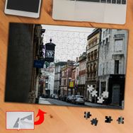 527136 Şehir Sokakları Manzara 240 Parça Puzzle Yapboz Tablo