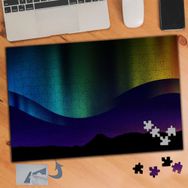 534 Dalgalı Gökkuşağı Renkleri 240 Parça Puzzle Yapboz Tablo