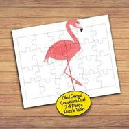 5387660011 Pembe Güzel Flamingo 24 Parça Çocuklara Özel Yapboz Tablo