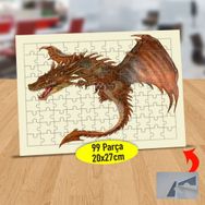 5387688179 Uçan Vahşi Ejderha 99 Parça Puzzle Yapboz Tablo