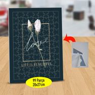 53888243 Life Is Beautiful Yazılı 99 Parça Puzzle Yapboz Tablo