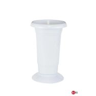 5,5 Lt Dekoratif Çok Amaçlı Silindir Kesme Çiçek Vazosu Şemsiyelik Ve Beyaz Saksı