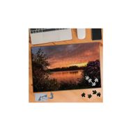 551 Çiçekler Arasından Gün Batımı 240 Parça Puzzle Yapboz Tablo