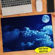 55770 Karanlık Gecede Dolunay Manzarası 240 Parça Puzzle Yapboz
