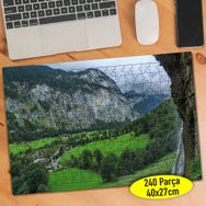 56184748 İsviçre Alp Dağları Manzara 240 Parça Puzzle Yapboz