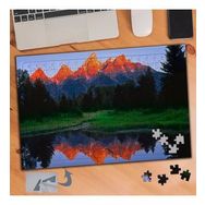 574 Turuncu Tepeli Dağlar Doğa 240 Parça Puzzle Yapboz Tablo
