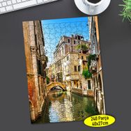 57460811 Venedik Nehir Manzarası 240 Parça Puzzle Yapboz